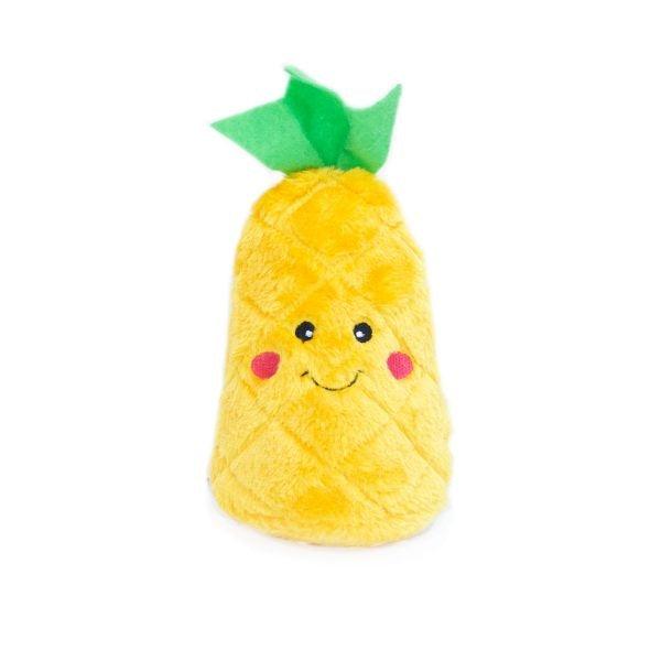 ZippyPaws NomNomz Plush Pineapple Dog Toy - 818786018412