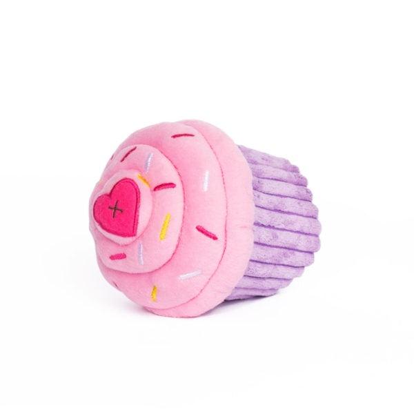 ZippyPaws Pink Cupcake Plush Dog Toy - 818786019129