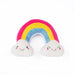ZippyPaws Squeakie Pattiez Rainbow Plush Dog Toy - 818786019099