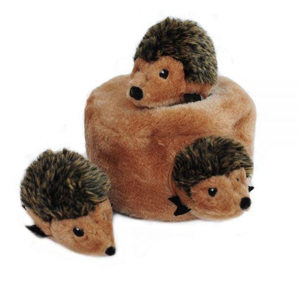 ZippyPaws Zippy Burrow Hedgehog Den Hide & Seek Puzzle Dog Toy - 855736003531