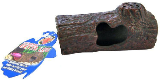 Zoo Med Aquatic Ceramic Betta Log Ornament - 097612240504