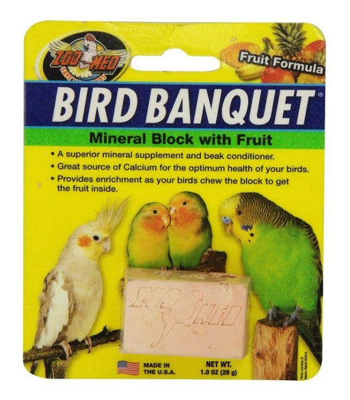 Zoo Med Bird Banquet Block Fruit Formula Small - 097612118100