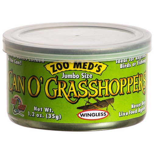 Zoo Med Can O' Jumbo Sized Grasshoppers - 097612400441