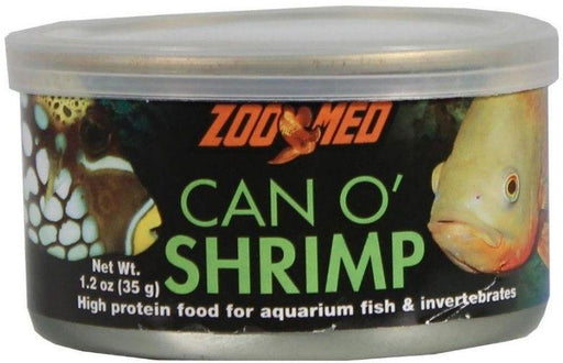 Zoo Med Can O Shrimp High Protein Food for Aquarium Fish & Invertebrates - 097612402124