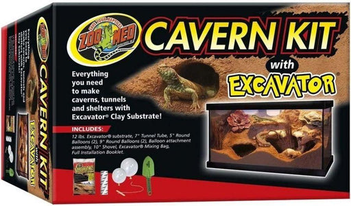 Zoo Med Cavern Kit with Excavator - 097612740011