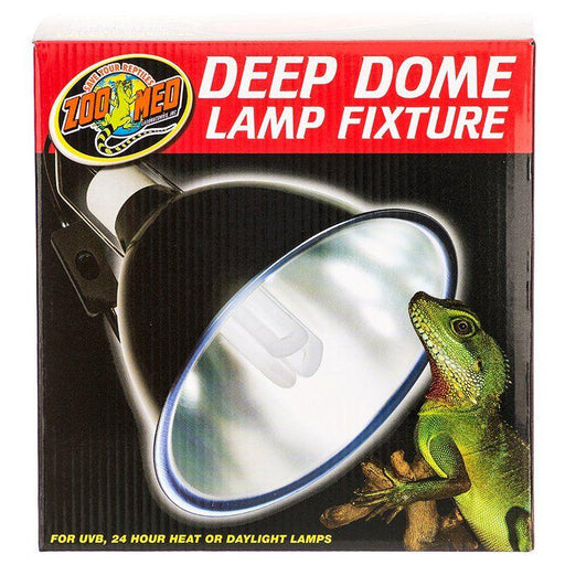 Zoo Med Deep Dome Lamp Fixture - Black - 097612321708