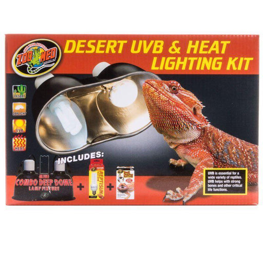 Zoo Med Desert UVB & Heat Lighting Kit - 097612322316
