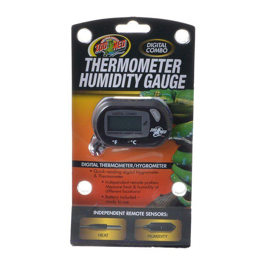 Zoo Med Digital Combo Thermometer Humidity Gauge - 097612300314