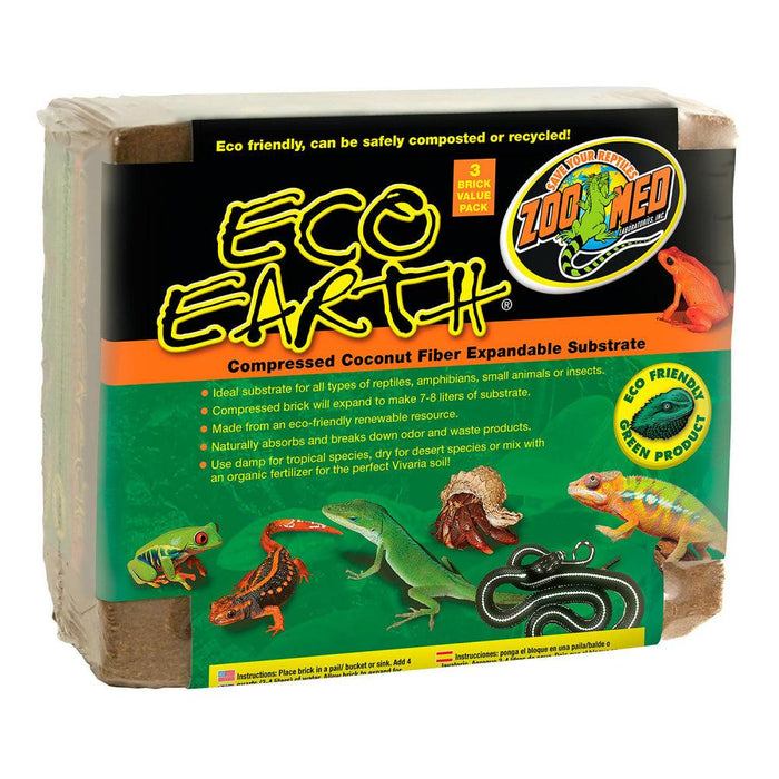 Zoo Med Eco Earth Compressed Coconut Fiber - 097612790108