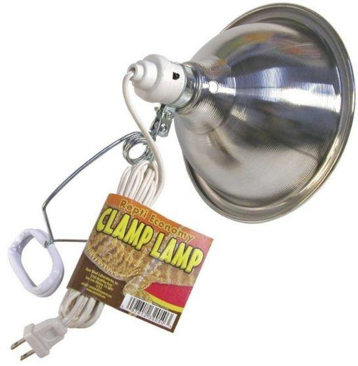 Zoo Med Economy Chrome Clamp Lamp with 8.5 Inch Dome - 097612320503