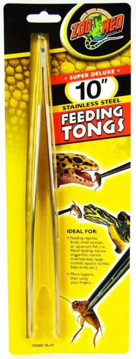 Zoo Med Feeding Tongs - Stainless Steel - 097612622102