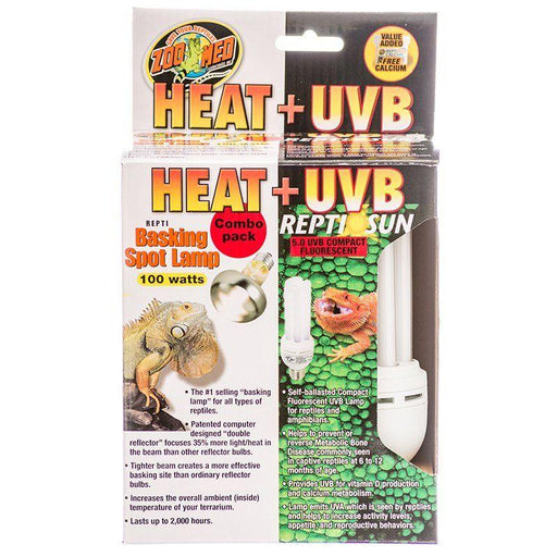 Zoo Med Heat + UVB Combo Pack - 097612340013