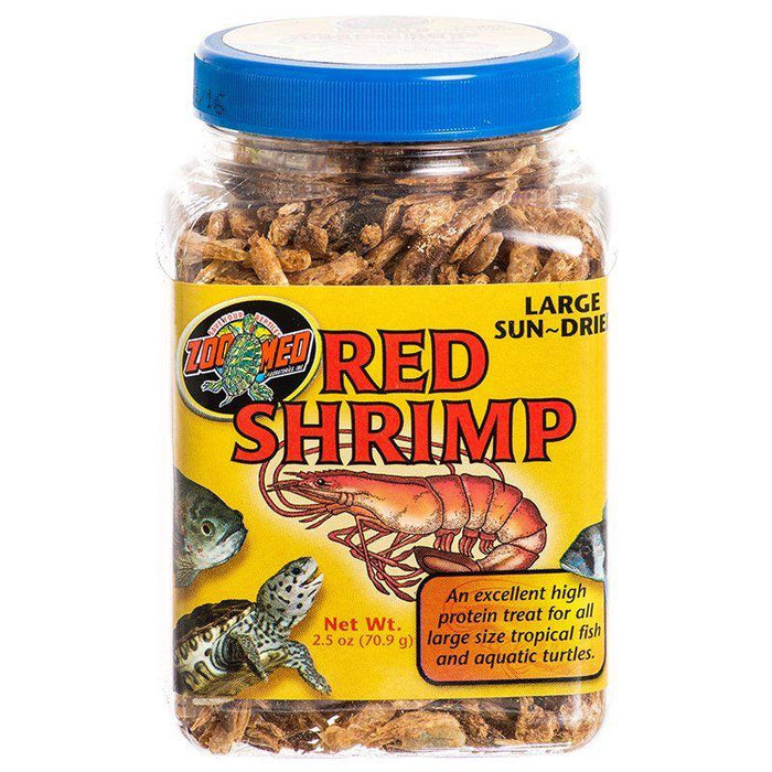 Zoo Med Large Sun-Dried Red Shrimp - 097612401615