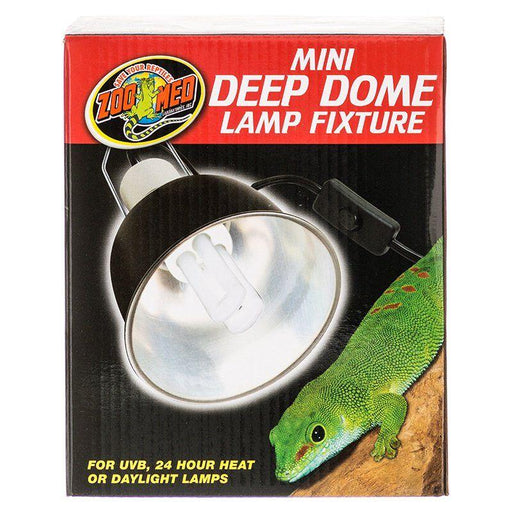 Zoo Med Mini Deep Dome Lamp Fixture - Black - 097612321807