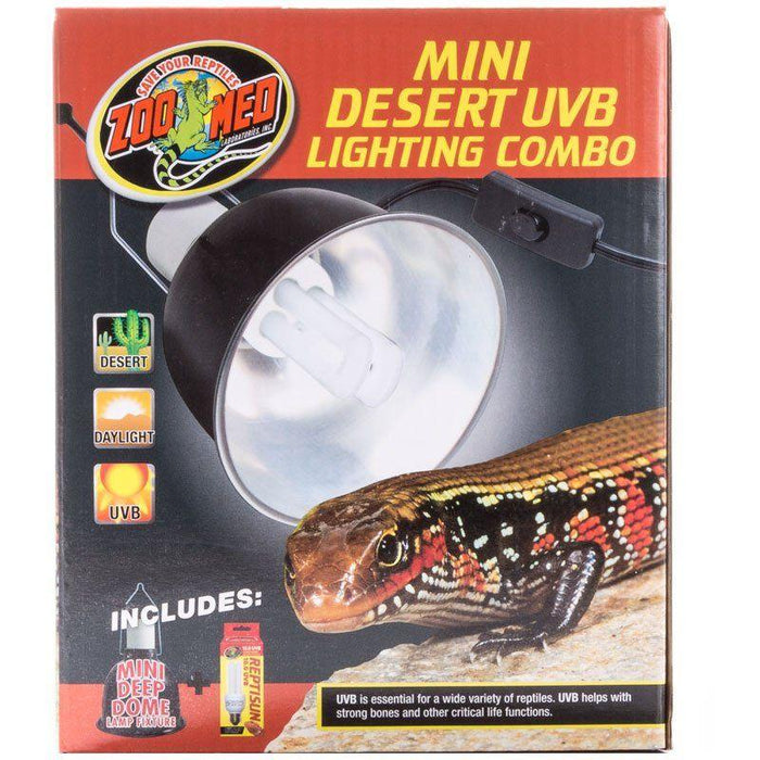Zoo Med Mini Desert UVB Lighting Combo - 097612322279