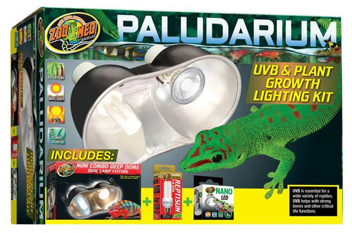 Zoo Med Paludarium UVB & Plant Growth Lighting Kit - 097612322385