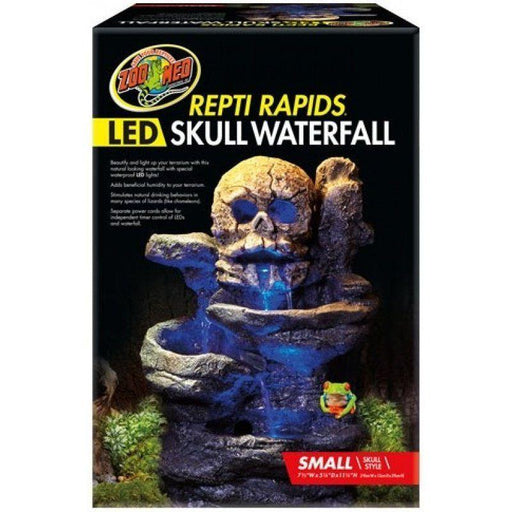 Zoo Med Repti Rapids LED Skull Waterfall - 097612910261