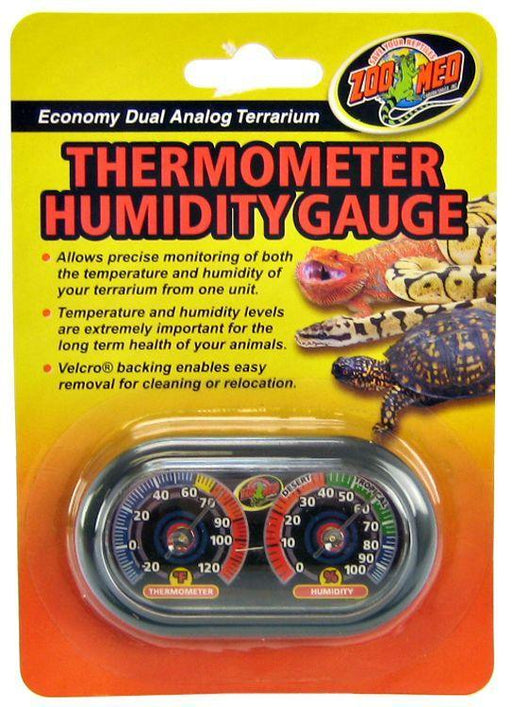 Zoo Med Terrarium Thermometer & Humidity Gauge - 097612300284