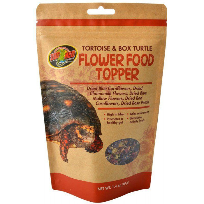 Zoo Med Tortoise & Box Turtle Flower Food Topper - 097612401417
