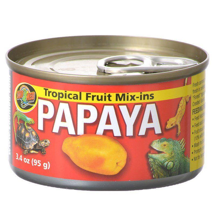 Zoo Med Tropical Fruit Mix-ins Papaya Reptile Treat - 097612401516