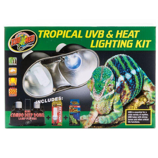 Zoo Med Tropical UVB & Heat Lighting Kit - 097612322309