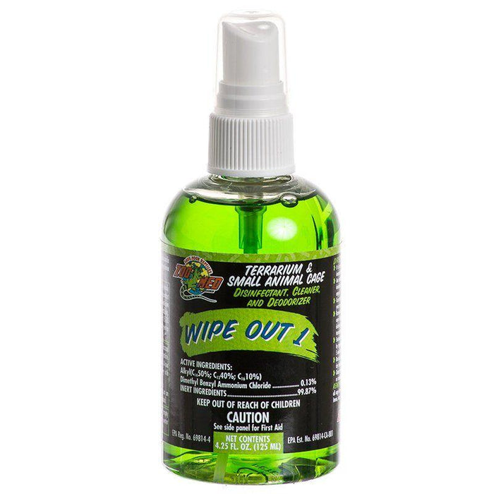 Zoo Med Wipe Out 1 - Small Animal & Reptile Terrarium Cleaner - 097612810042