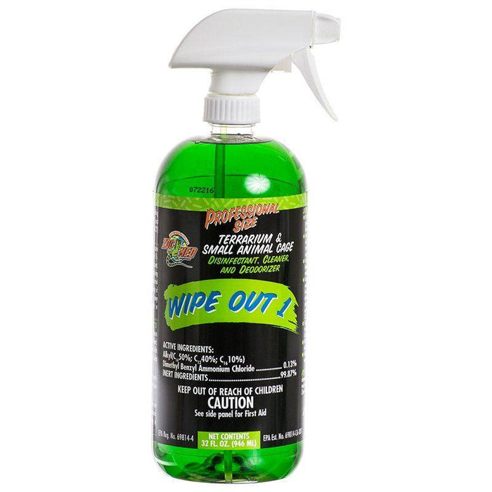 Zoo Med Wipe Out 1 - Small Animal & Reptile Terrarium Cleaner - 097612810325