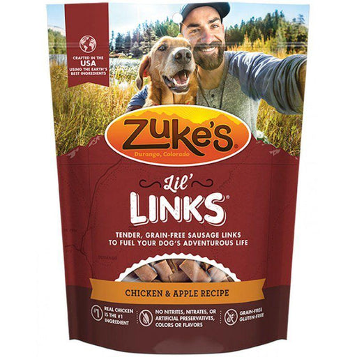 Zukes Lil' Links Dog Treat - Chicken & Apple Recipe - 613423410518