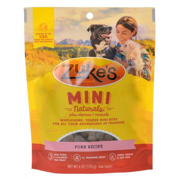 Zuke's Mini Naturals Moist Dog Treats - Roasted Pork Recipe - 613423330557