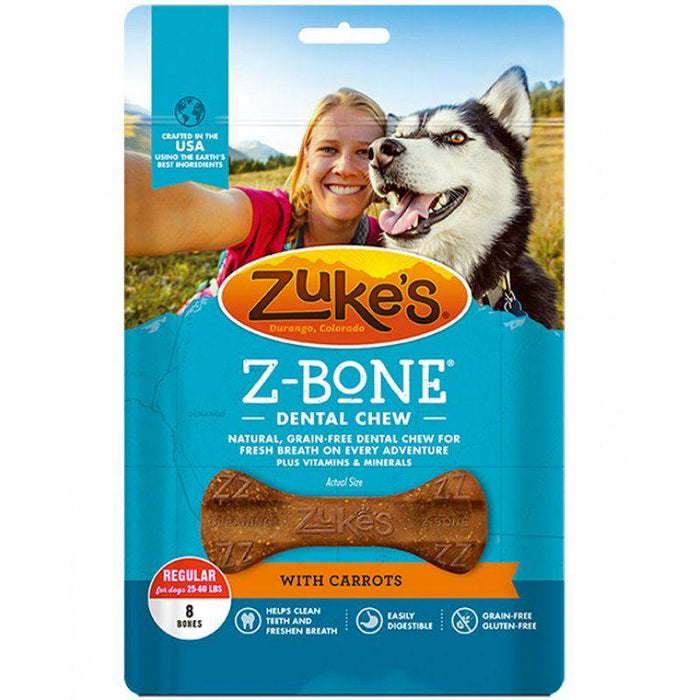 Zukes Z-Bones Dental Chews - Clean Carrot Crisp - 613423824261