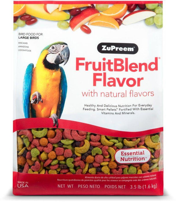 ZuPreem FruitBlend Flavor Bird Food for Large Birds - 762177840307