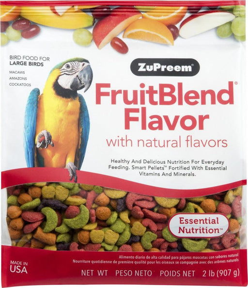 Zupreem FruitBlend Flavor Food with Natural Flavors for Large Birds - 762177840208