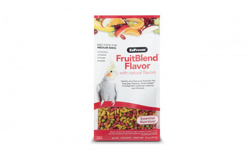 Zupreem FruitBlend Flavor Food with Natural Flavors for Medium Birds - 762177820002