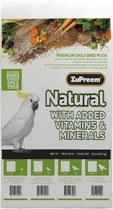 ZuPreem Natural Blend Bird Food - Cockatiel - 762177925004