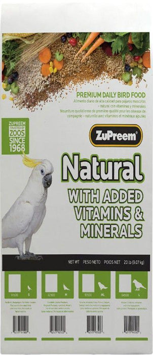 ZuPreem Natural Blend Bird Food - Large Parrot - 762177945002