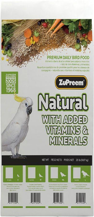 ZuPreem Natural Blend Bird Food - Parrot & Conure - 762177935003