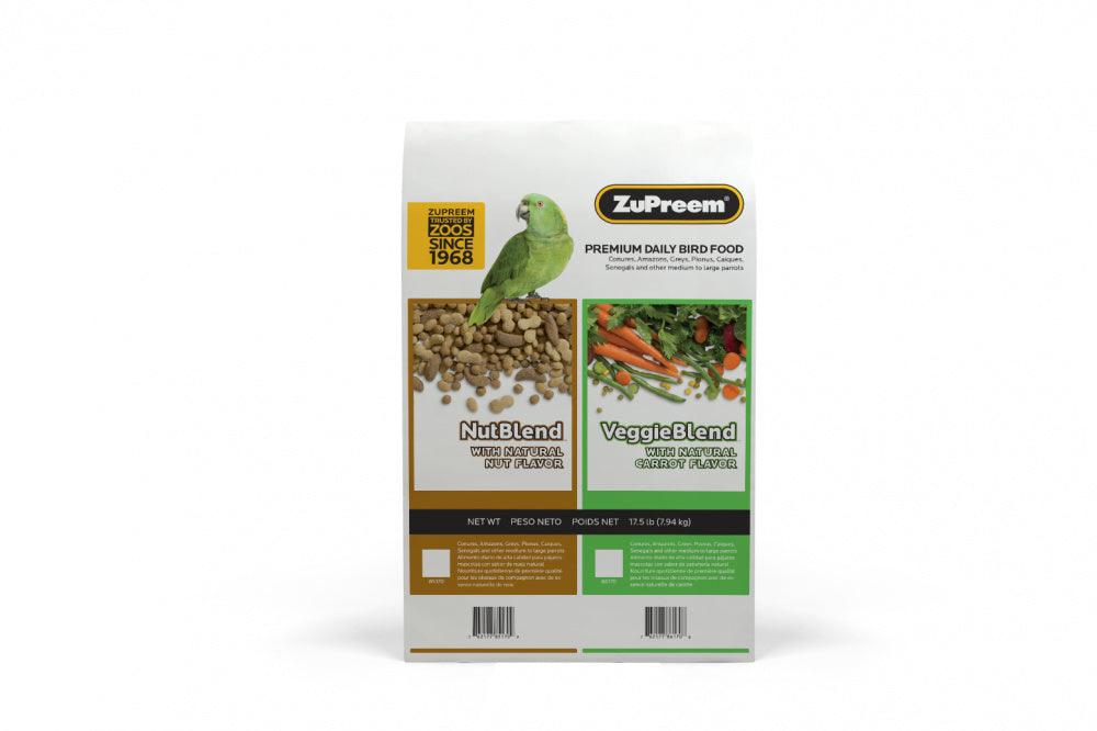 Zupreem VeggieBlend Flavor Food with Natural Flavors for Parrots and Conures - 762177861708
